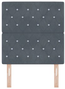 LED fejtámla Sötétszürke 80 cm Bársony
