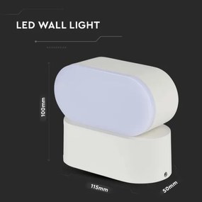 LED Kültéri flexibilis fali lámpa LED/5W/230V 4000K IP65 fehér