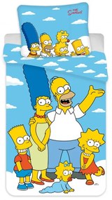 A Simpson Család Kék 2 részes Ágynemű-garnitúra 140x200+70x90 cm