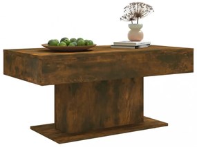 füstös tölgy színű szerelt fa dohányzóasztal 96 x 50 x 45 cm