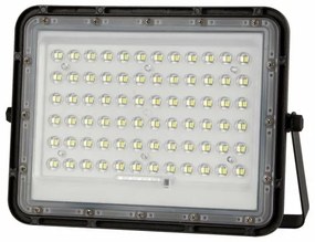 LED Kültéri napalemes reflektor LED/15W/3,2V IP65 6400K fekete + + távirányító