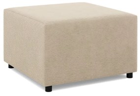 Zeus puff, kordbársony, 70x70, bézs