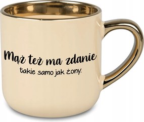 Bögre Nagy Krém Férjnek Is Van Véleménye Ajándék Férj feleségének Évfordulóra