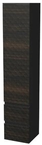Fürdőszobaszekrény magas SAT Cube Way 32,5x163x33 cm barna matt CUBE3DV351DL2ZHP