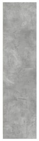 betonszürke szerelt fa ruhásszekrény 80 x 50 x 200 cm