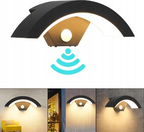 18W Kültéri Led Fali Lámpa Bejárati Ajtó Felett mozgásérzékelővel