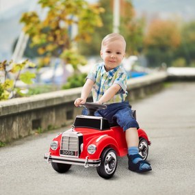 AIYAPLAY Csúszó Autó, Gyerek Jármű, Csúszó Jármű Tárolóhellyel, Gyerekek Autója Dőlést Megakadályozó Csúszóval 18-48 Hónapos Gyerekeknek, Piros, 77,5