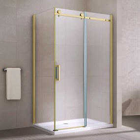 Milano || Duo Gold zuhanykabin 100x100, 195cm, 8mm, NANO