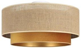 Mennyezeti lámpa SARTA 1xE27/60W/230V átm. 45 cm réz/juta