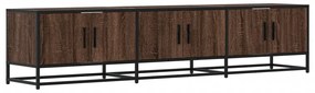 barna tölgy színű szerelt fa TV-szekrény 180 x 35 x 41 cm