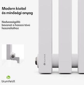 Blumfeldt Delgado radiátor | Modern kivitel | 63 x 100 cm | 891 W | Oldalsó csatlakozás