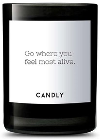 Candly illatgyertya szójaviaszból Go where you feel most alive. 250 g
