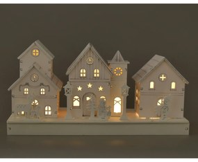 Falu kKarácsonyi világító dekoráció, 28 x 14 x 11 cm, LED