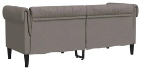 tópszínű 2 személyes szövet Chesterfield kanapé