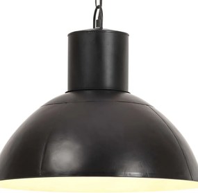 vidaXL kerek fekete függőlámpa 25 W 48 cm E27