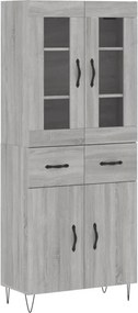 vidaXL szürke sonoma szerelt fa magasszekrény 69,5 x 34 x 180 cm