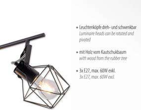 Paul Neuhaus loft spot lámpa jaro fekete fa pln15673-78
