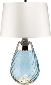 Elstead glamour modern asztali lámpa lena small fehér kék elslenatlsblueowss