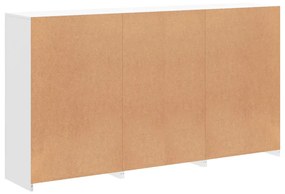 fehér tálalószekrény LED-világítással 181,5 x 37 x 100 cm