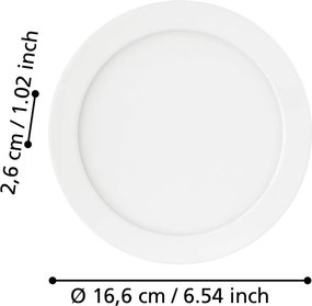 Fehér LED süllyesztett mennyezeti lámpa FUEVA 5 – EGLO