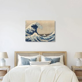 Üveg kép - Katsushika Hokusai, Under the Wave off Kanagawa, reprodukciók (70x50 cm)