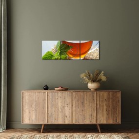 Egy csésze teaképe (órával) (90x30 cm)
