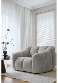 Világosszürke fotel Shell – Miuform