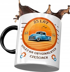 Fekete Bögre Születésnapra 25 25. 25. Ajándék Nyomtatott Fotóval