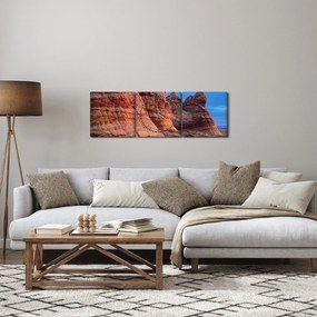 Kép - Szikla hullámai (órával) (90x30 cm)