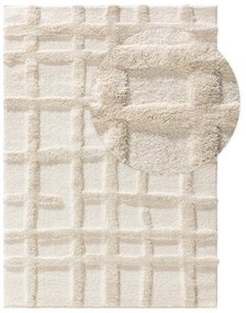 Shaggy rug Tibo Cream 15x15 cm Sample