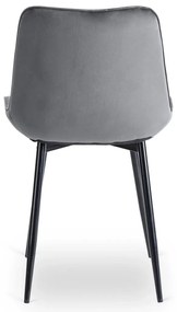 Szürke Bársony Étkezőszék. CHRIS