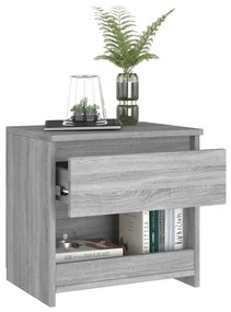 vidaXL szürke sonoma színű szerelt fa éjjeliszekrény 40 x 30 x 39 cm