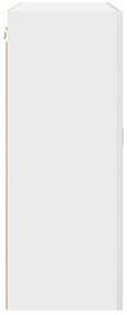 Fali konyhaszekrény Magas Fényű Fehér 80 x 31 x 80 cm Faanyag