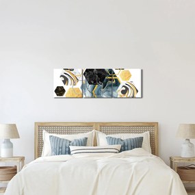 Kép - Sokszög (órával) (90x30 cm)