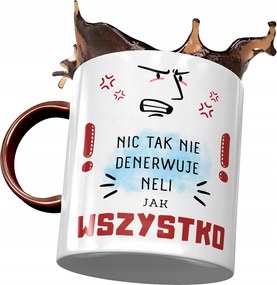 Bordó Bögre Neli Feleség Barátnő Ajándék Nyomtatott Fotóval