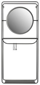 Fekete acél előszoba bútor Duco – White Label