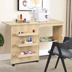 Varrógépasztal natúr