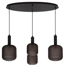 Lucide 45405/04/30 - Csillár zsinóron ELOISE 4xE27/40W/230V fekete