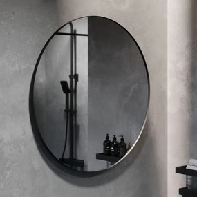 BATH DELUXE 01-080-09-02-00 - BORGSTED fürdőszobai tükör, 80 cm, fekete