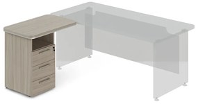 Dokkoló konténer TopOffice 90 x 55 cm, bal, uszadékfa