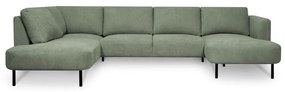 Zöld sarokkanapé (bal oldali-U alakú) Hero – Scandic
