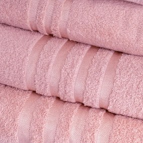 Rózsaszín frottír pamut törölköző 30x50 cm Simple – Casa Selección