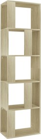 vidaXL sonoma tölgy szerelt fa könyvszekrény/térelválasztó 45x24x159cm