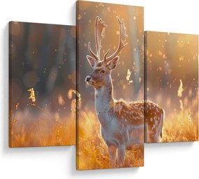 Kép - Szarvas a mezőn (90x60 cm)