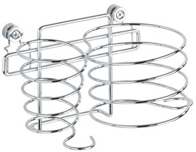 Hajszárító tartó és tányér, Wenko, Classic, 20 x 12 x 12 cm, rozsdamentes acél