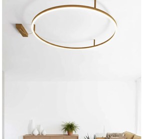 Ideal Lux - LED mennyezeti lámpa ORACLE SLIM LED/37W/230V 3000K Ø 70 cm aranyszínű