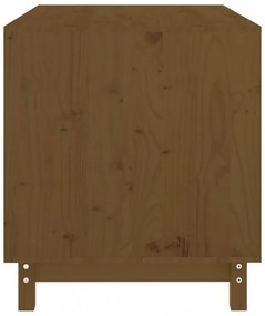 vidaXL mézbarna tömör fenyőfa kutyaágy 90 x 60 x 67 cm