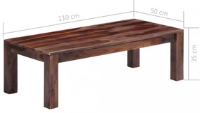 szürke tömör kelet-indiai rózsafa dohányzóasztal 110x50x35 cm