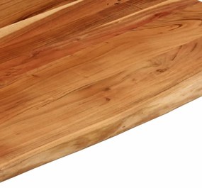 tömör akácfa téglalap alakú asztallap 90 x 80 x 2,5 cm
