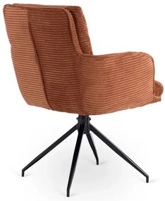 Forgó Étkező/Tárgyaló Fotel Rozsdabarna Színben.